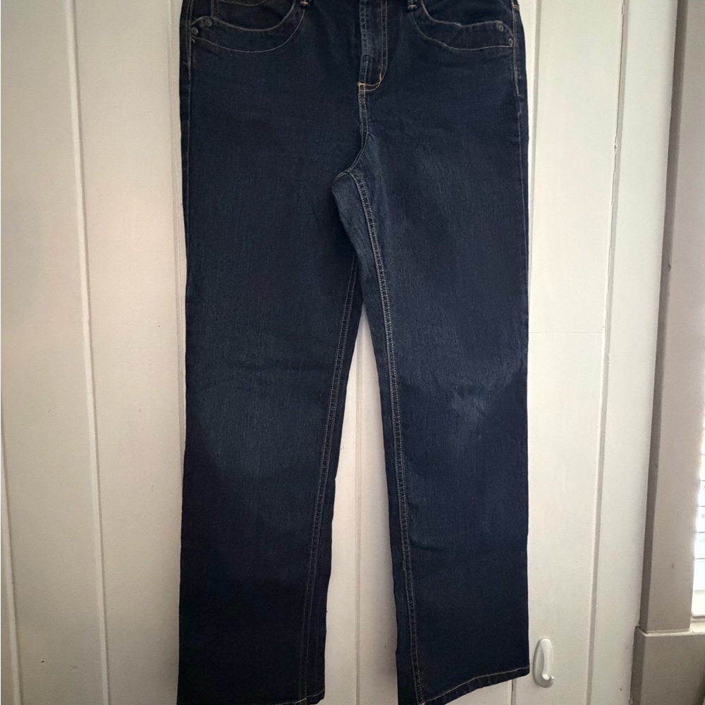 Gloria Vanderbilt Dark Blue Straight Leg Jeans